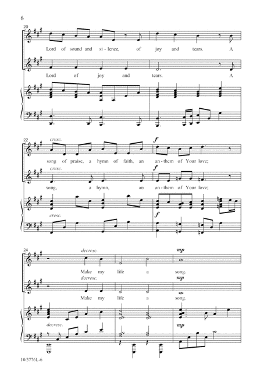 Make My Life a Song 2-Part scores gallery preview page 7