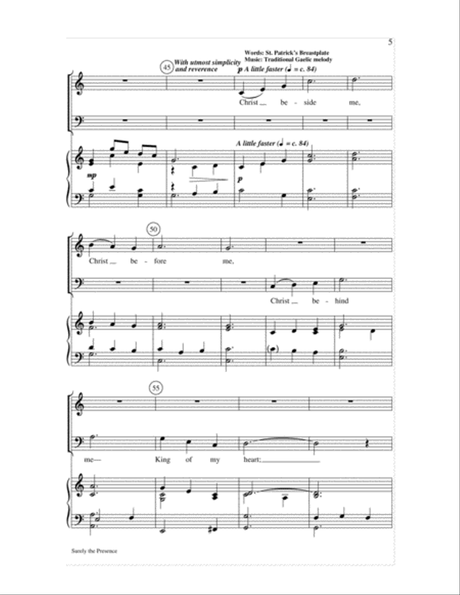 Surely the Presence of the Lord Choir scores gallery preview page 5