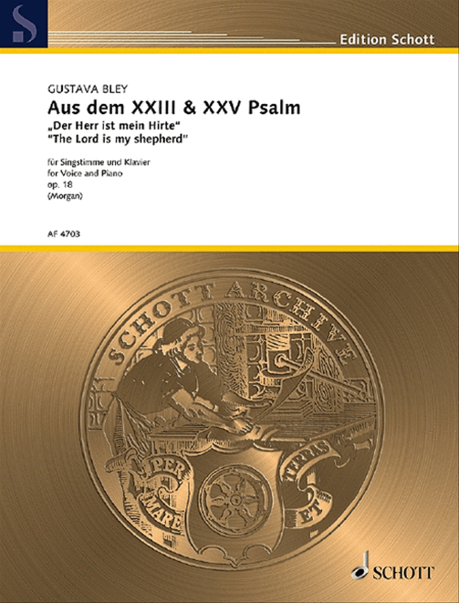 Text adapted from Psalms XXIII & XXV Voice Solo scores gallery preview page 1