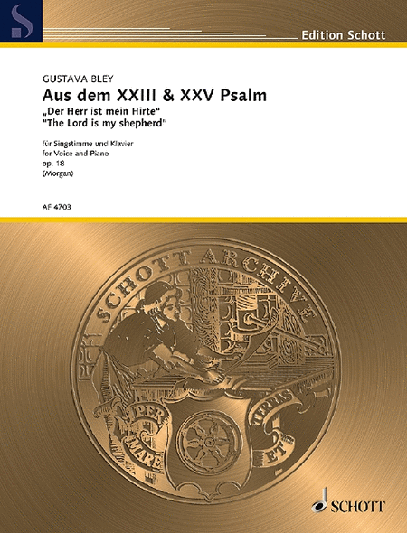 Text adapted from Psalms XXIII & XXV