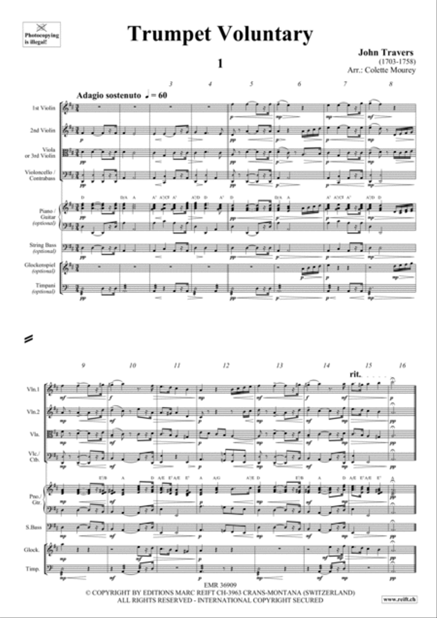 Trumpet Voluntary Trumpet scores gallery preview page 2