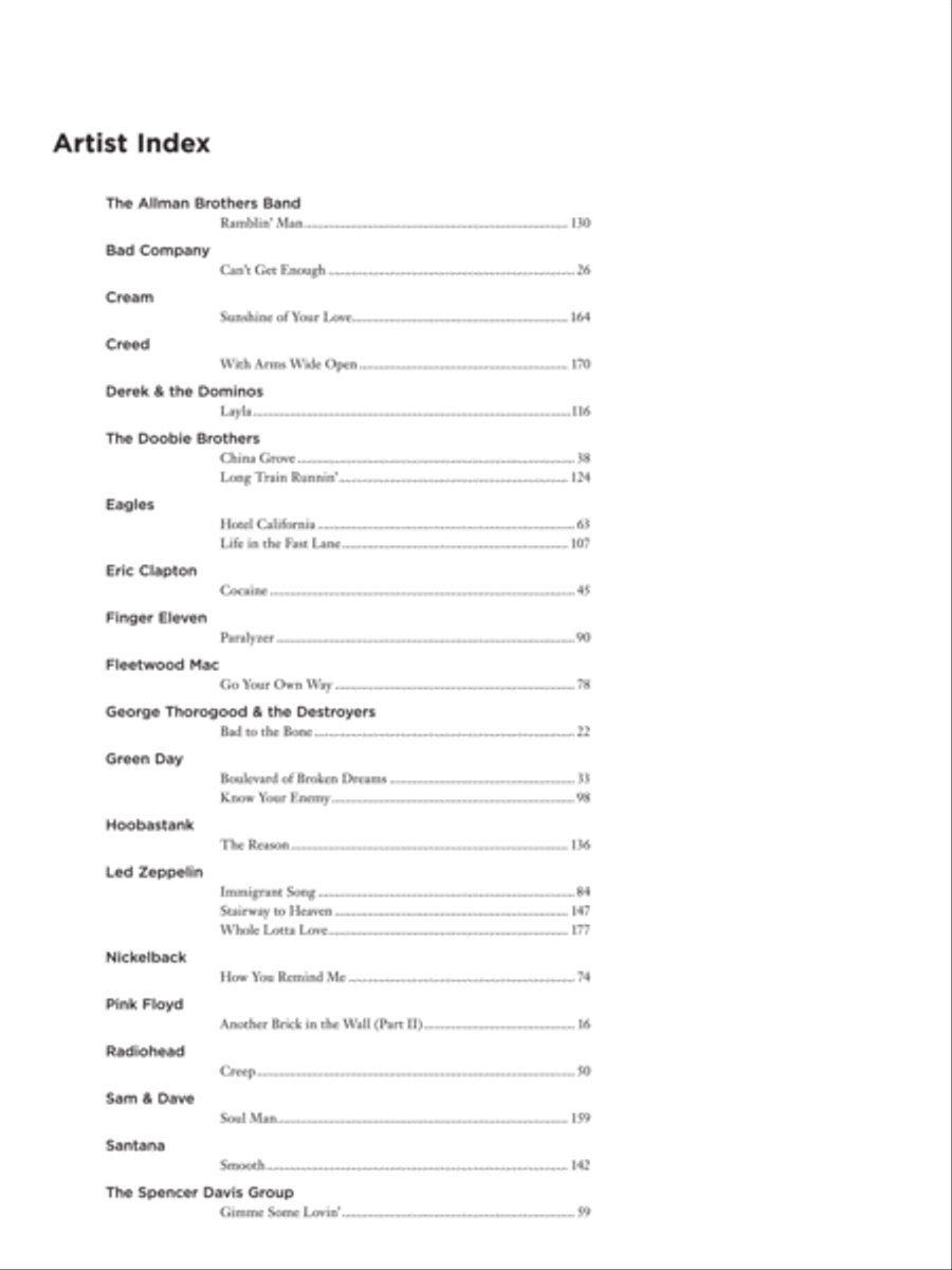 The Complete Idiot's Guide to Playing Rock Guitar Electric Guitar scores gallery preview page 3