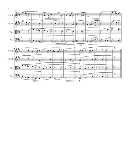 Greensleeves - String Quartet image number null