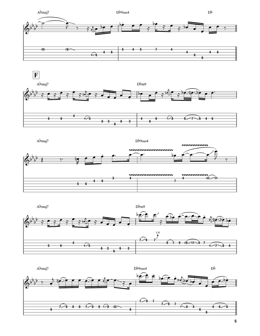 Up 'N' At 'Em Electric Guitar scores gallery preview page 5