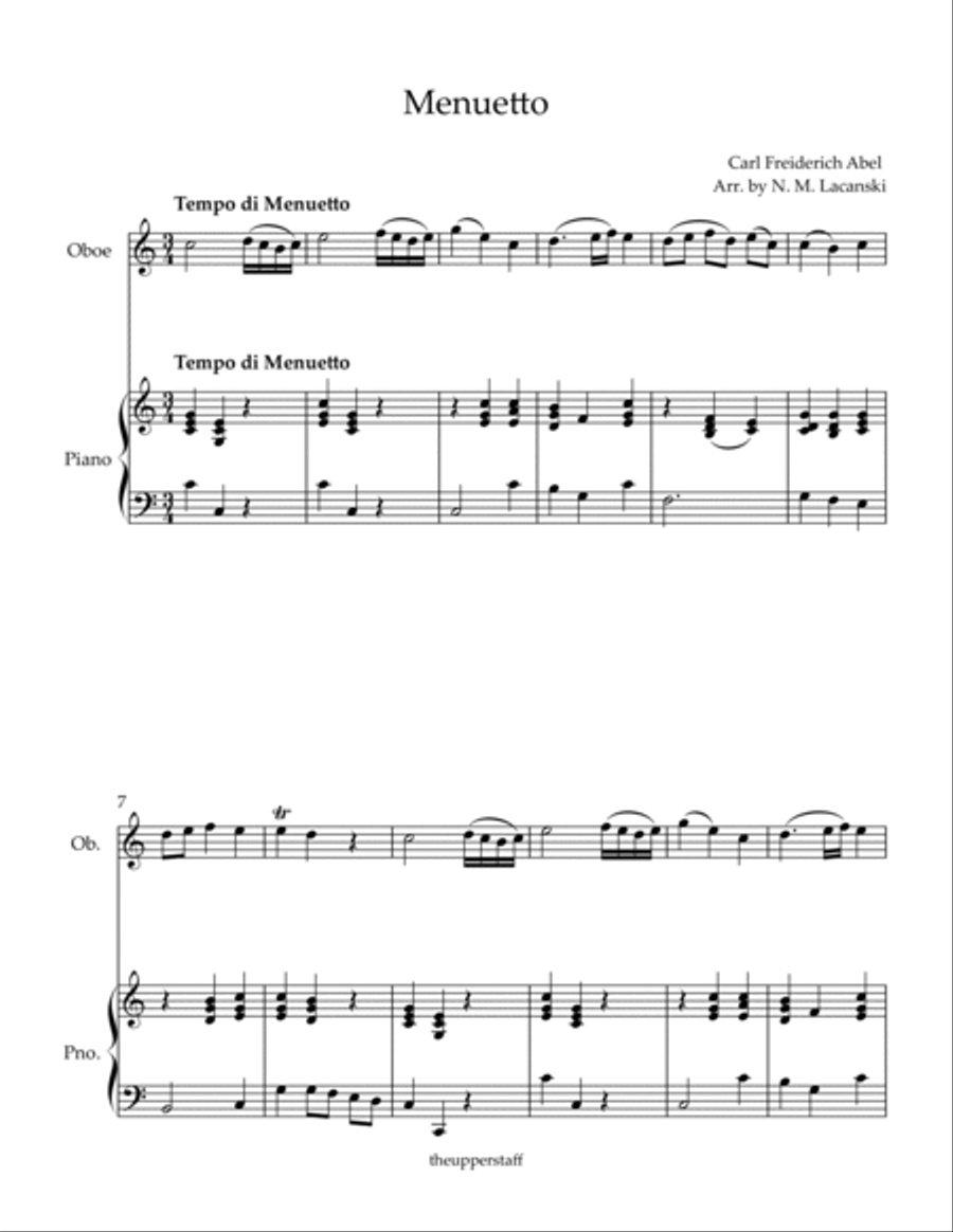 Menuetto Piano scores gallery preview page 2