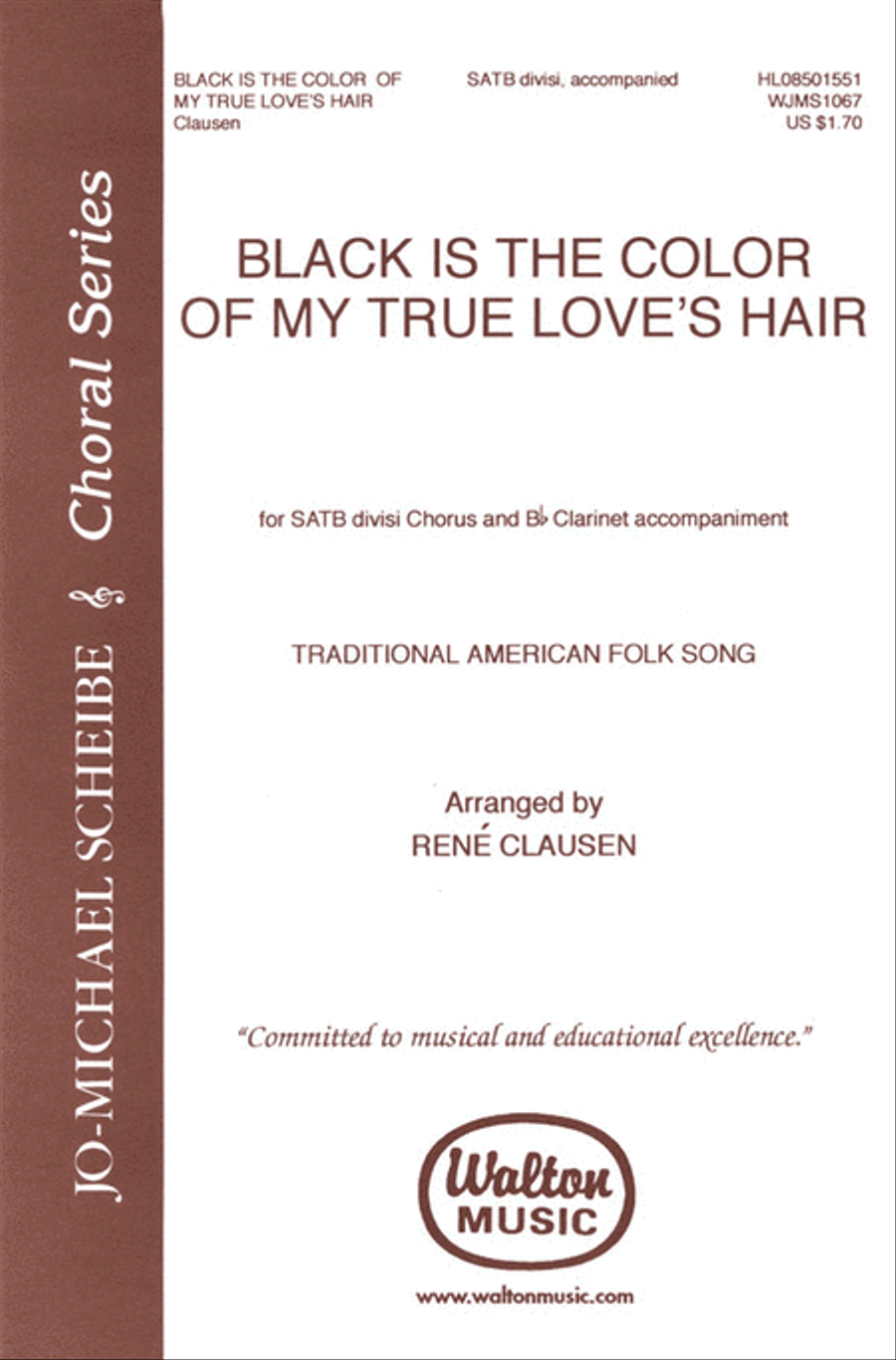 Black Is the Color of My True Love's Hair Divisi scores gallery preview page 1