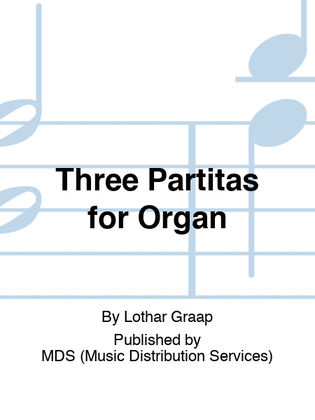 Book cover for Three Partitas for Organ