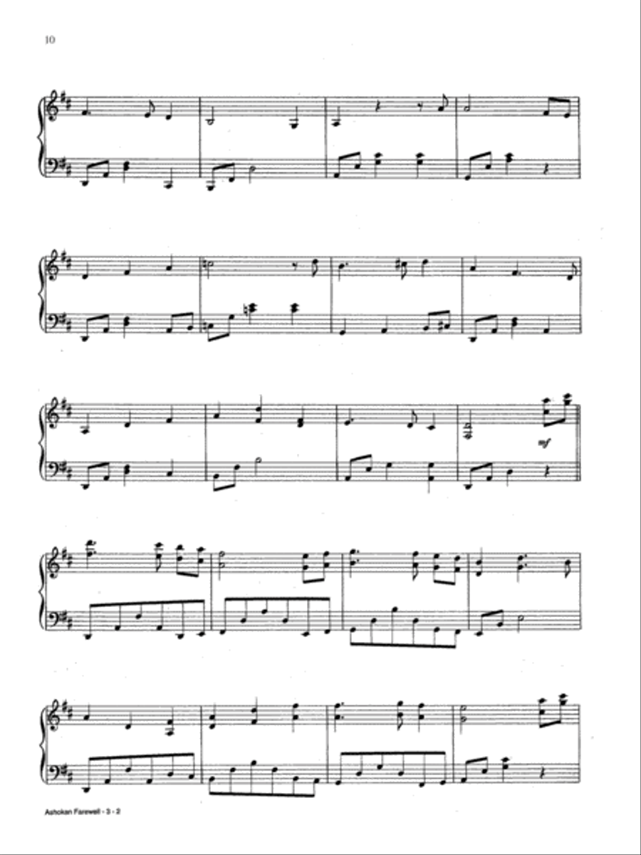 Ashokan Farewell Ashokan Farewell Piano Solo scores gallery preview page 2