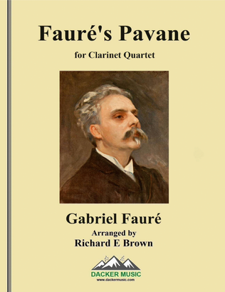 Book cover for Fauré's Pavane - Clarinet Quartet