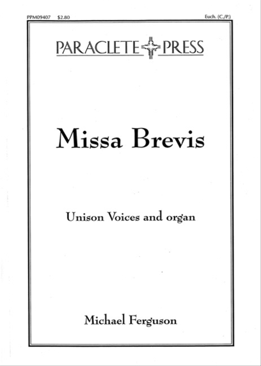 Missa Brevis Unison Choir scores gallery preview page 1