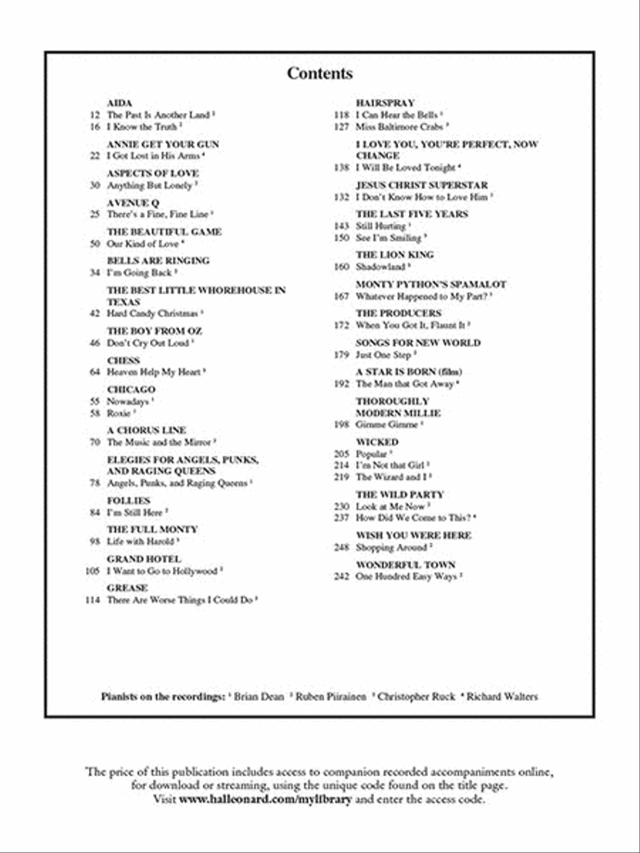 The Singer's Musical Theatre Anthology - Volume 4 - Mezzo-Soprano Mezzo-Soprano Voice scores gallery preview page 2