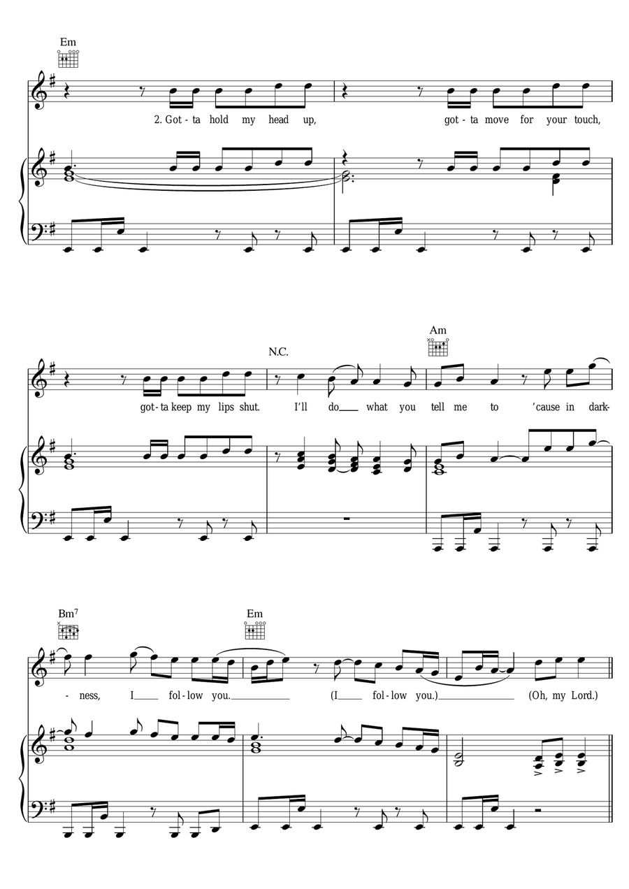 Worship Piano, Vocal scores gallery preview page 5