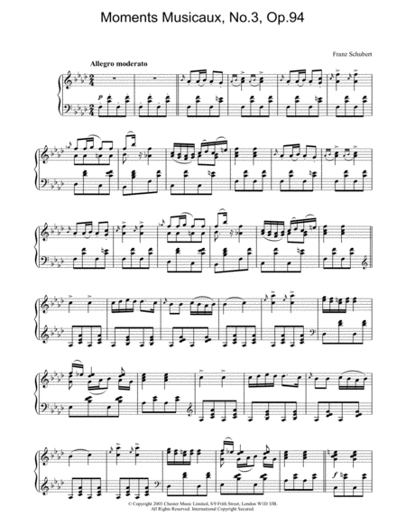 Moments Musicaux, No.3, Op.94