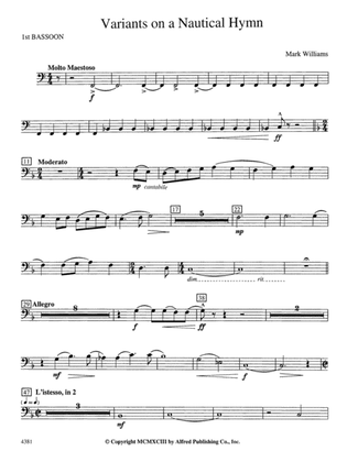 Variations on a Nautical Hymn: Bassoon