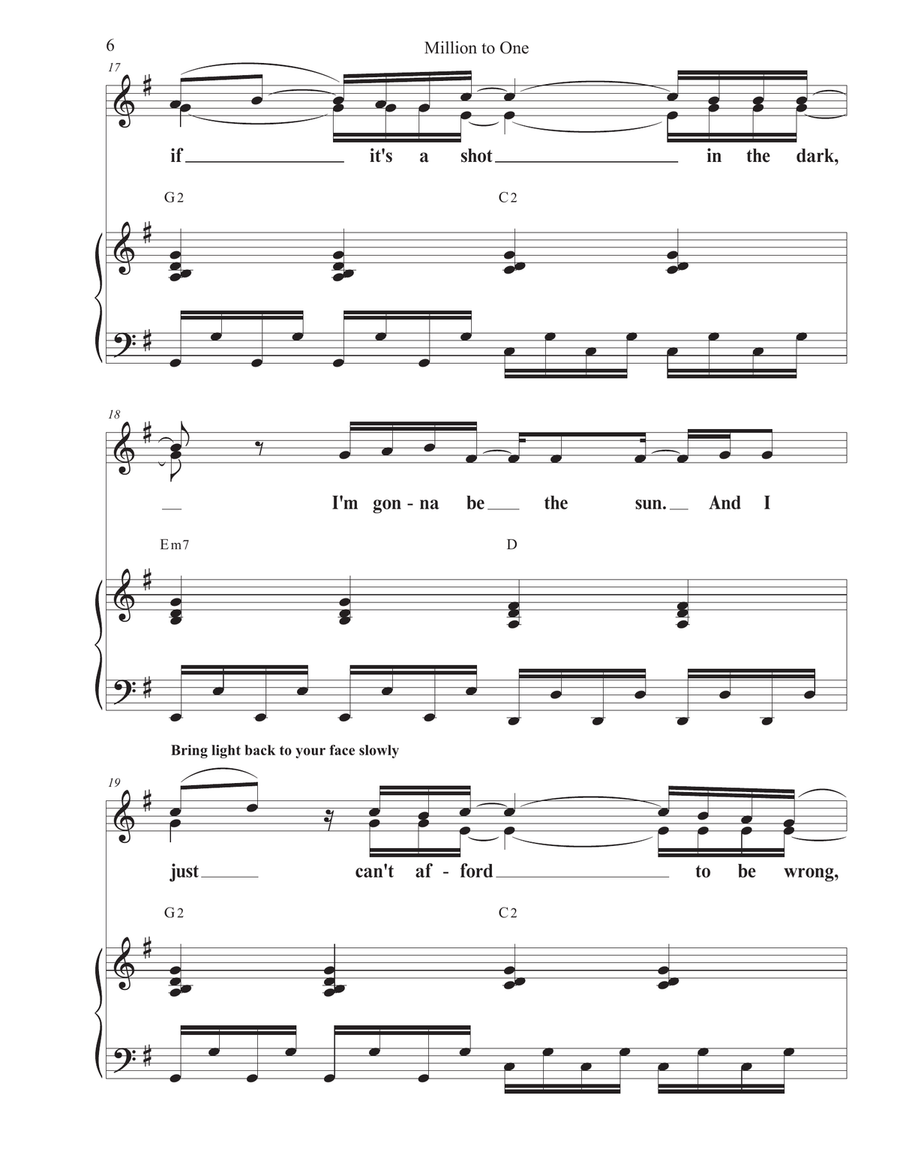 Million To One 2-Part scores gallery preview page 6