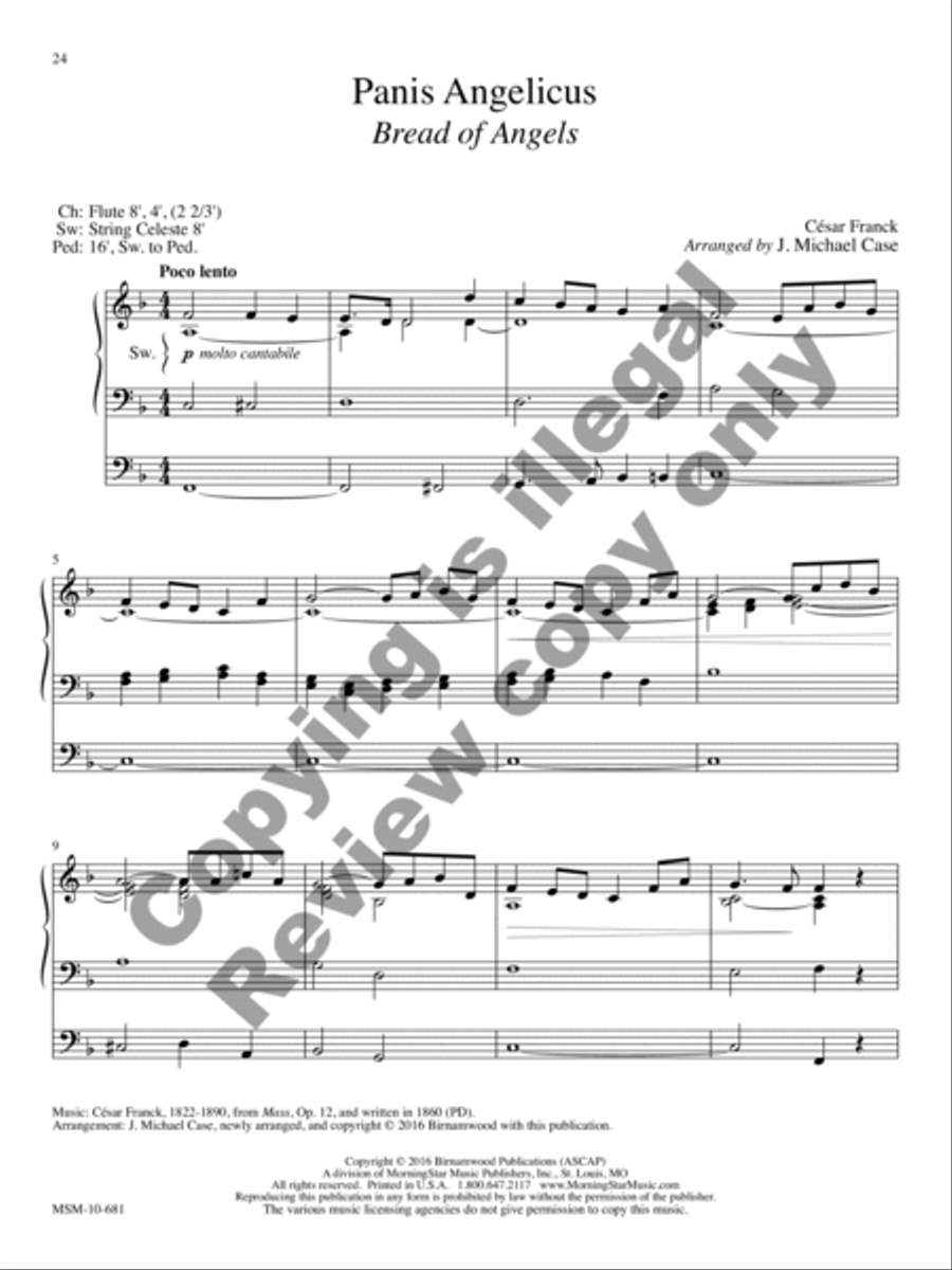 10 Transcriptions & Arrangements for Organ, Volume 1 Organ scores gallery preview page 22