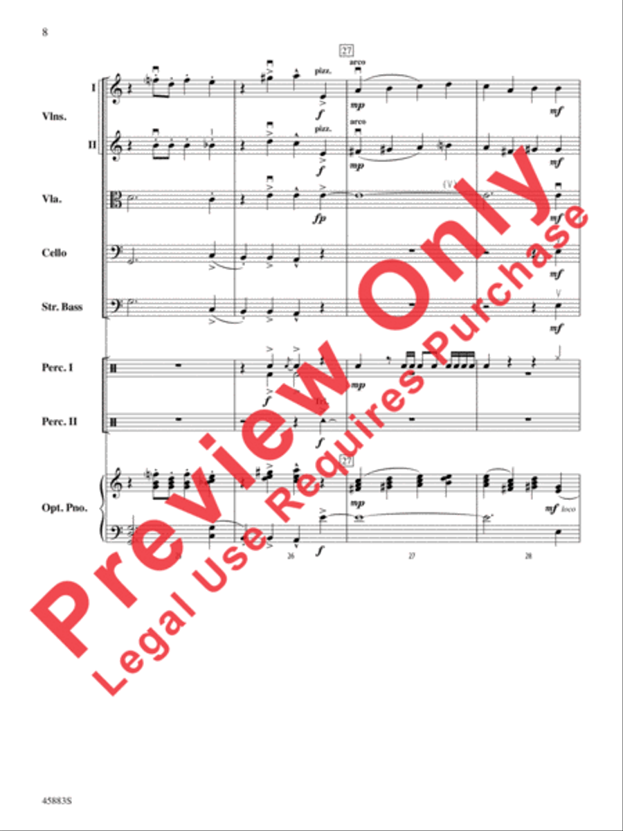 Secret Agent Sugar Plum String Orchestra scores gallery preview page 8