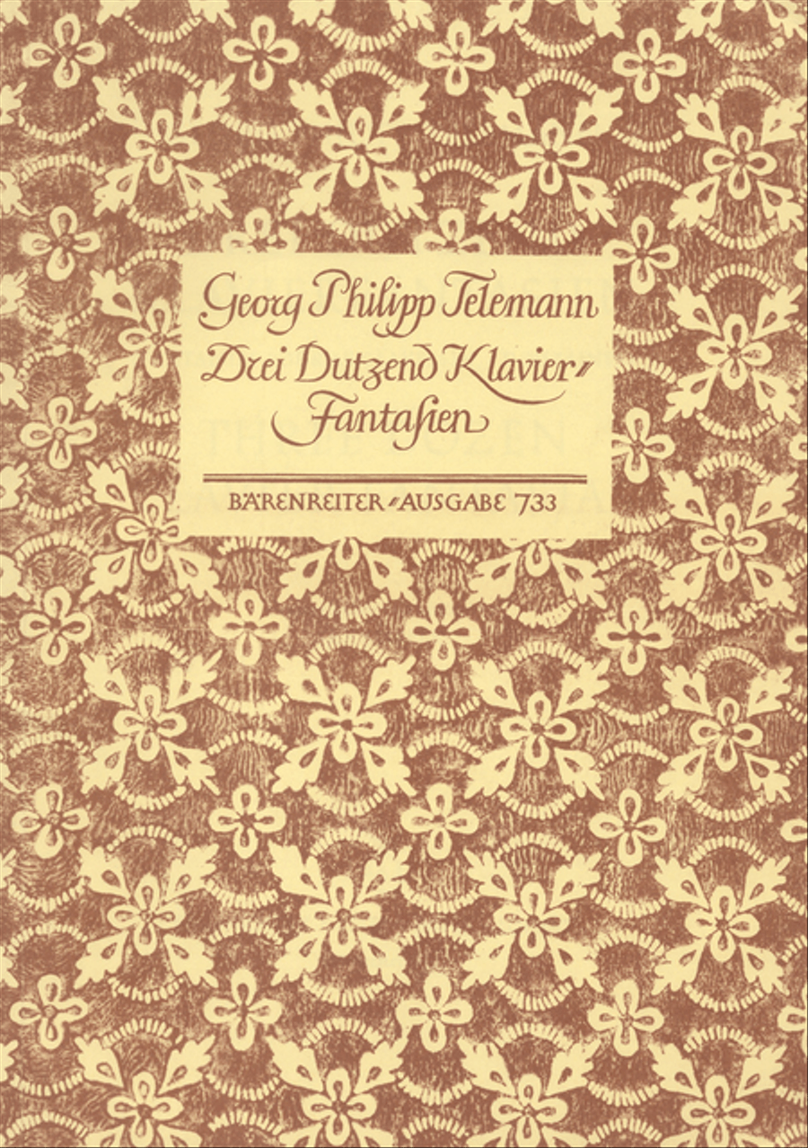 Drei Dutzend Klavierfantasien TWV 33:1-36 Piano Solo scores gallery preview page 1