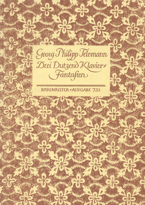 Book cover for Drei Dutzend Klavierfantasien TWV 33:1-36