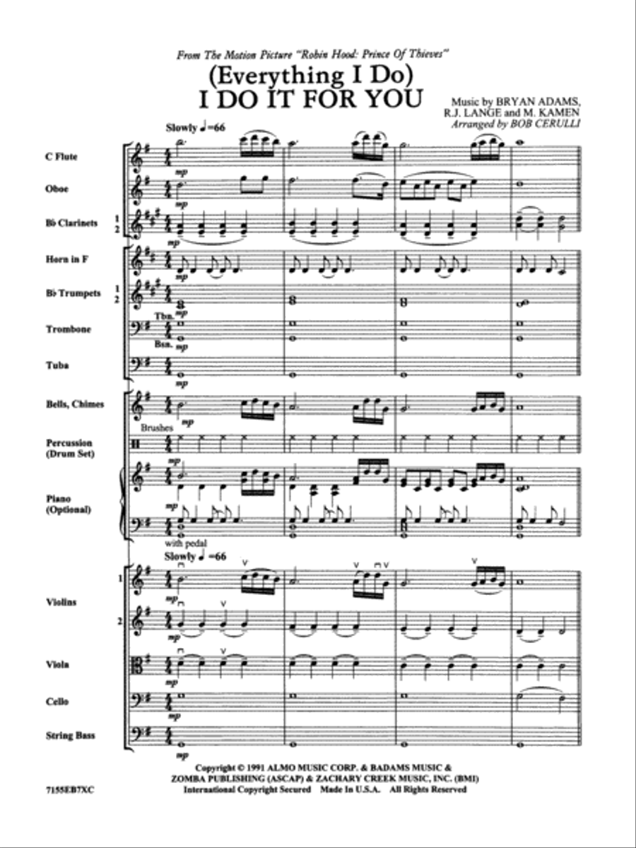 (Everything I Do) I Do It for You Full Orchestra scores gallery preview page 3