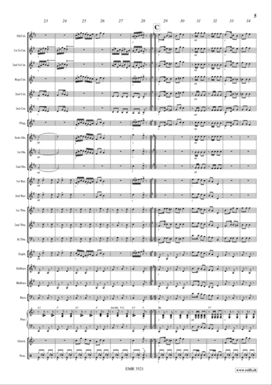 Zuger Schottisch Zuger Schottisch Brass Band scores gallery preview page 6