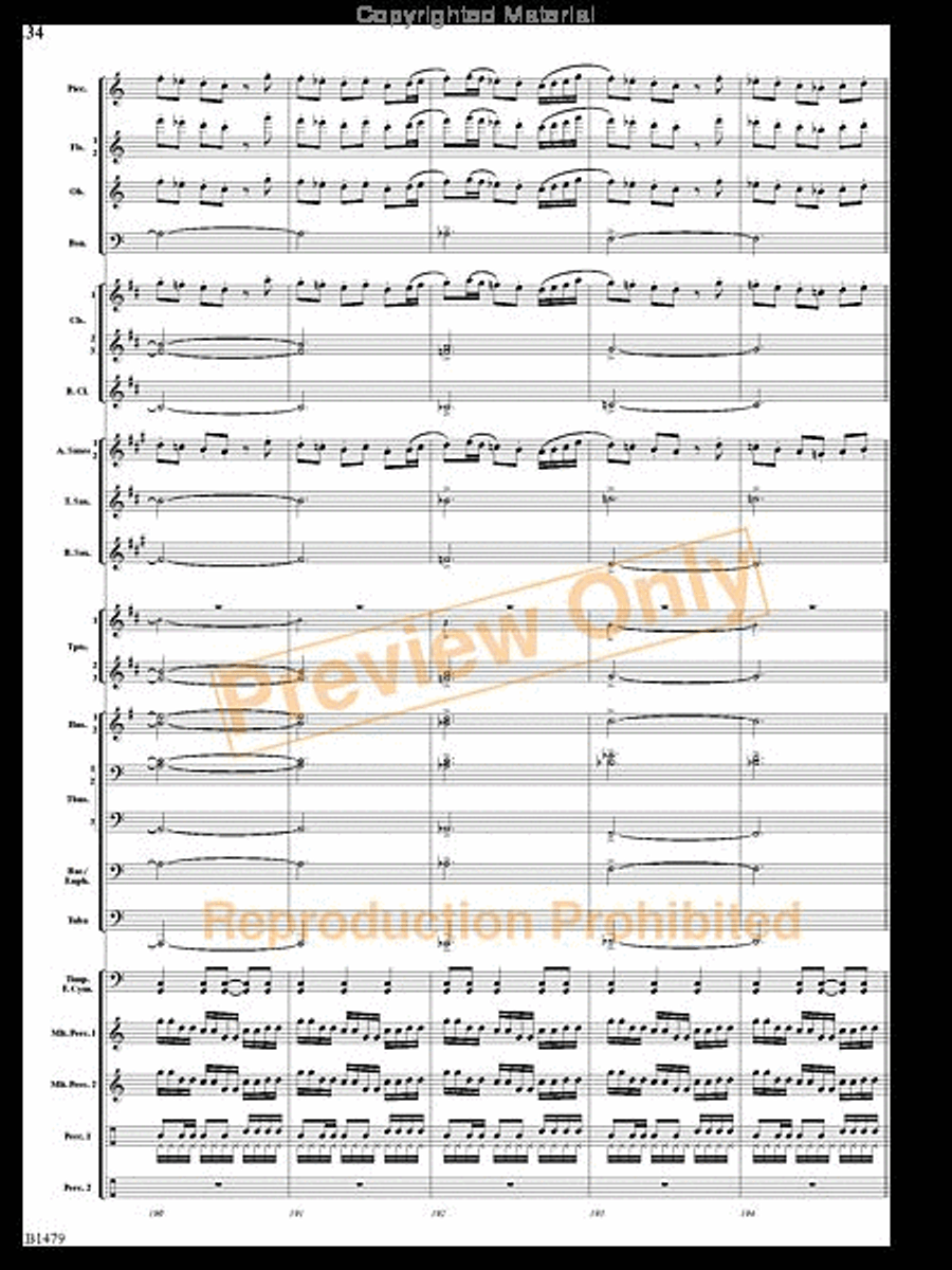Gravity Wave Gravity Wave Concert Band scores gallery preview page 33