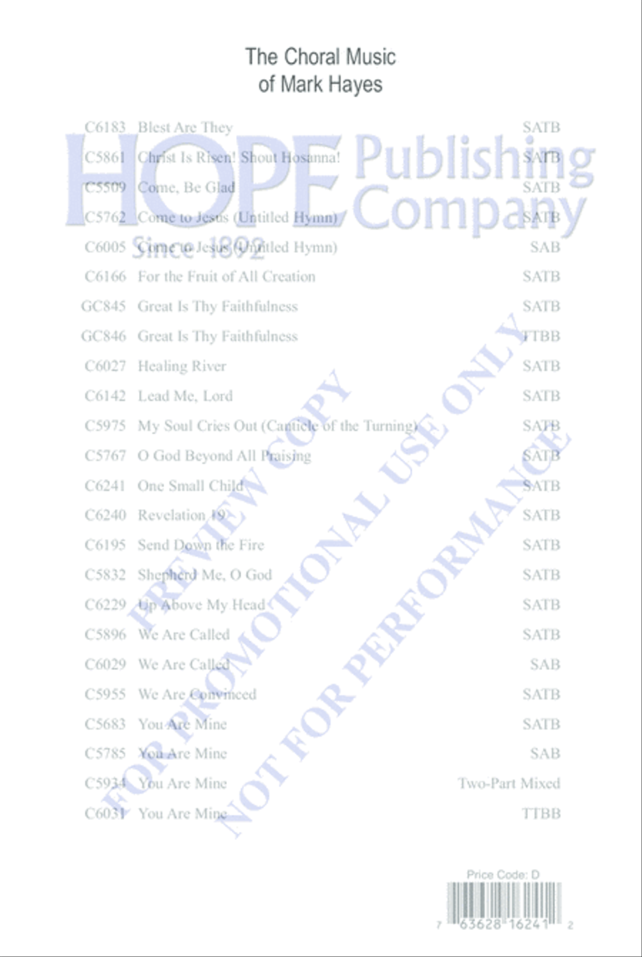 One Small Child 4-Part scores gallery preview page 12