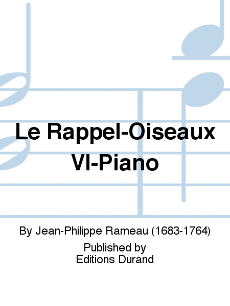 Le Rappel-Oiseaux Vl-Piano