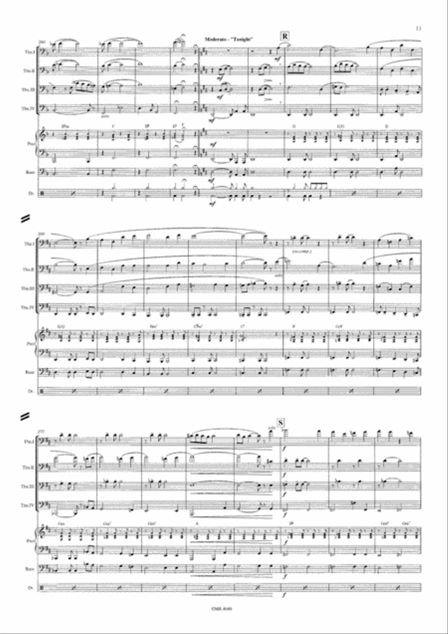 West Side Story West Side Story Trombone Quartet scores gallery preview page 11