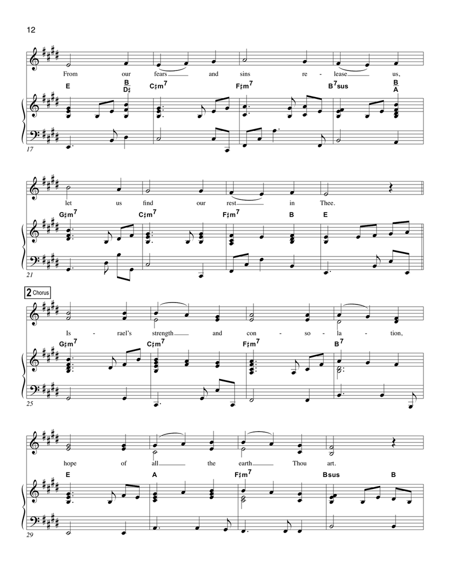 Come, Thou Long-Expected Jesus Voice scores gallery preview page 2