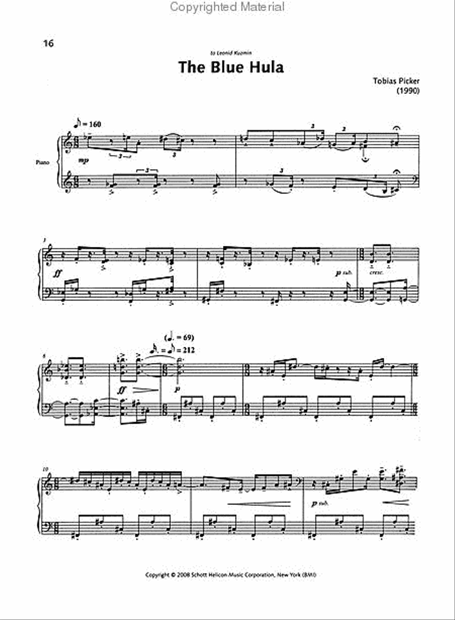 Collected Works for Solo Piano Piano Solo scores gallery preview page 3