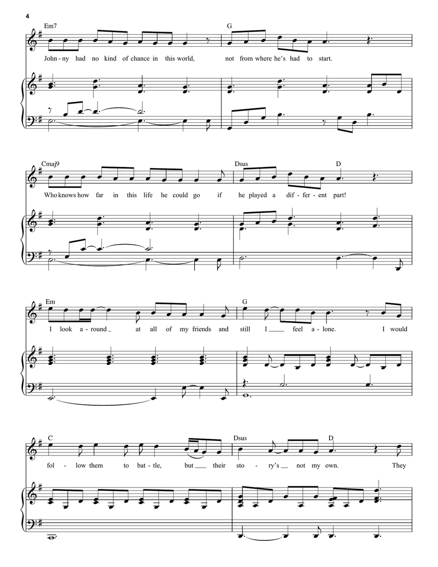 Great Expectations (from The Outsiders) Voice scores gallery preview page 4