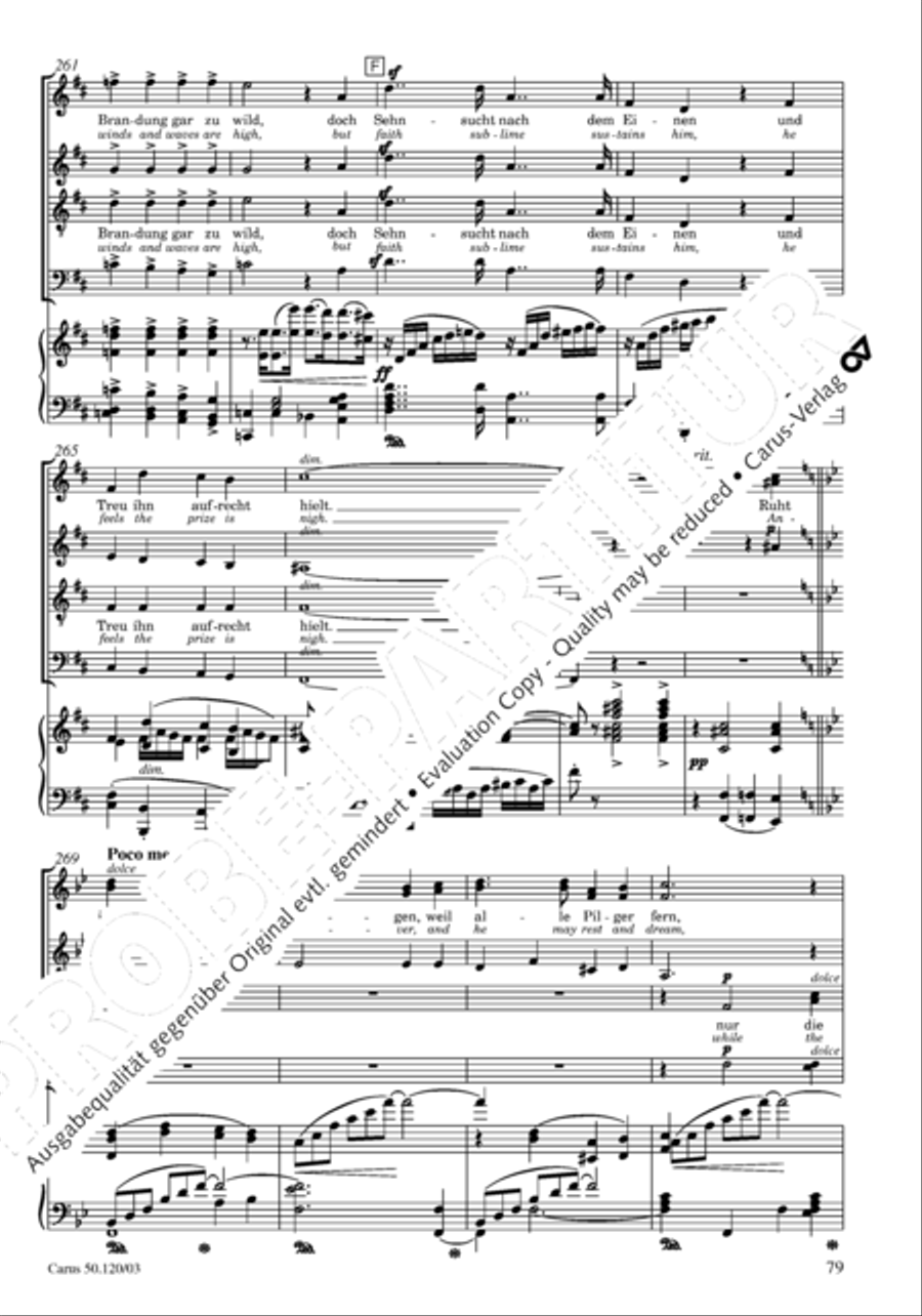 Christoforus + Das Tochterlein des Jairus (Gesamtausgabe, Bd. 9) 4-Part scores gallery preview page 80