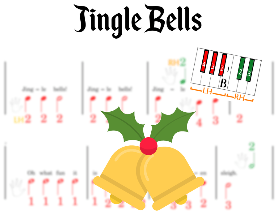 Christmas: Songs on the Black Keys - Pre-staff Piano Sheet Music Easy Piano scores gallery preview page 4