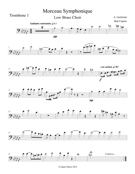 Low Brass Morceau Symphonique-All Parts and Solo Part