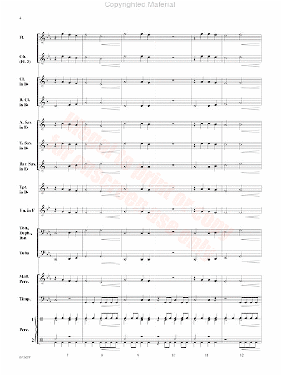 Aftershock Concert Band scores gallery preview page 5