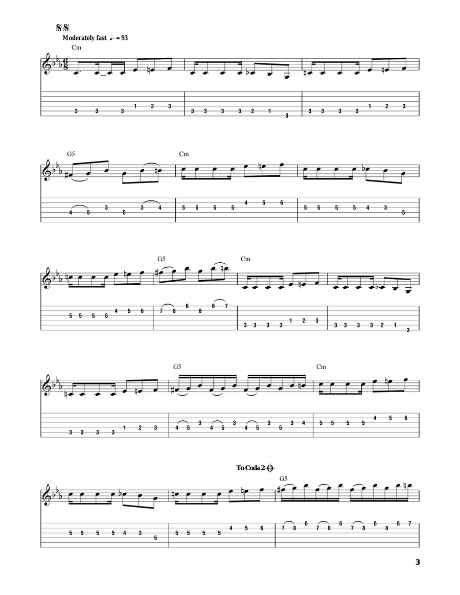 21st Century Schizoid Man Acoustic Guitar scores gallery preview page 3