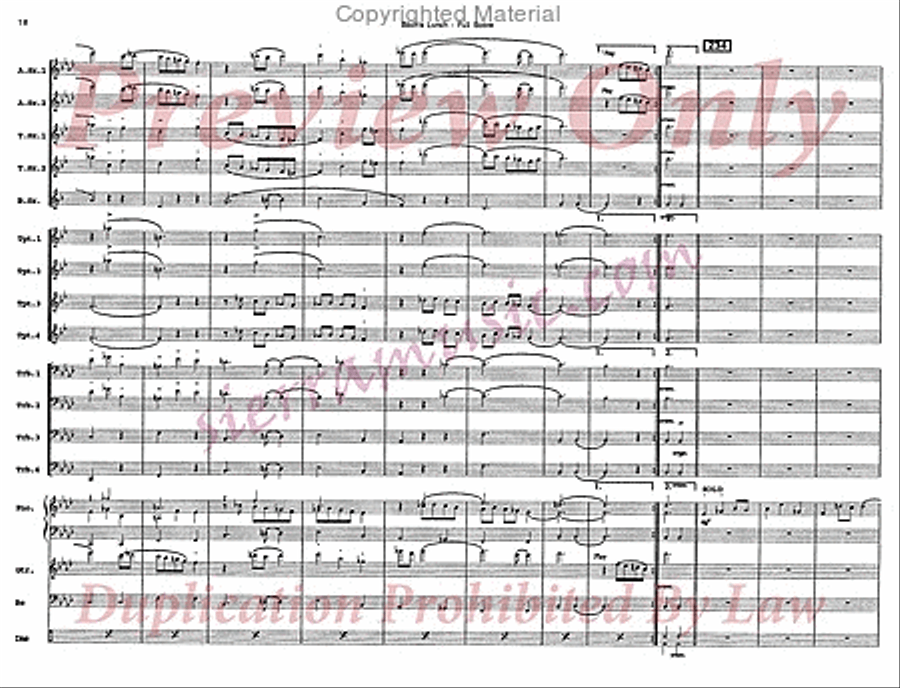 Bach's Lunch Big Band scores gallery preview page 19