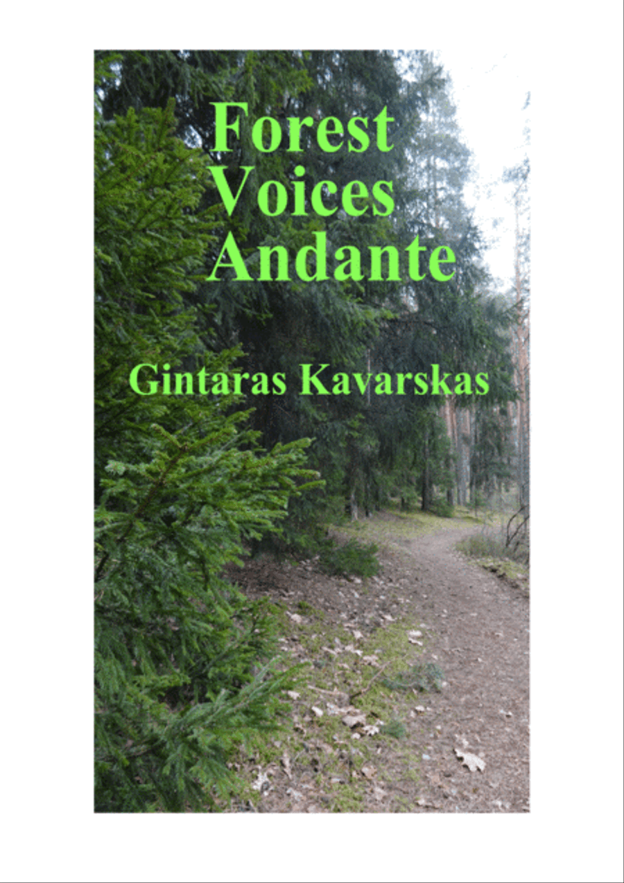 Forest Voices Andante Violin scores gallery preview page 1
