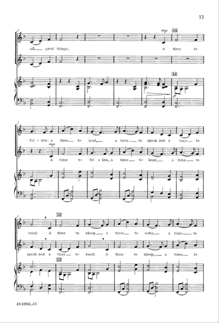 10 Anthems for about 10 Singers Unison Choir scores gallery preview page 14