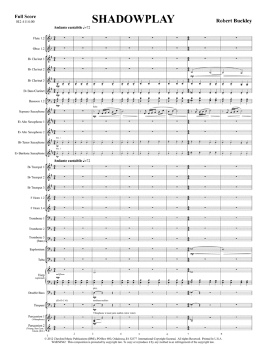 Shadowplay Concert Band scores gallery preview page 2