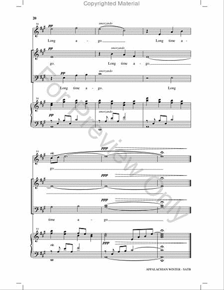 Appalachian Winter Choir scores gallery preview page 19