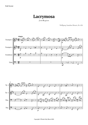 Lacrymosa by Mozart for Brass Quartet