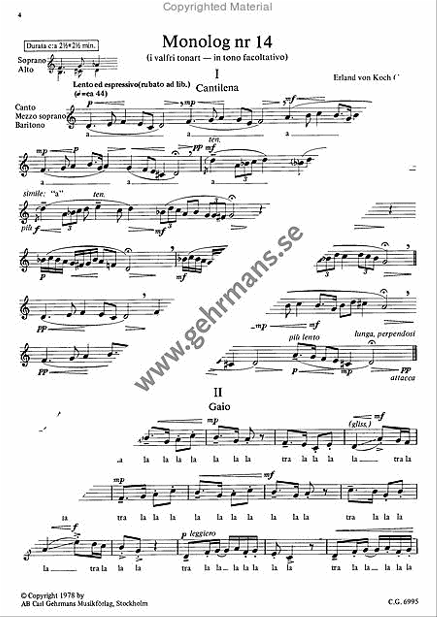 Monolog 14 Voice Solo scores gallery preview page 2