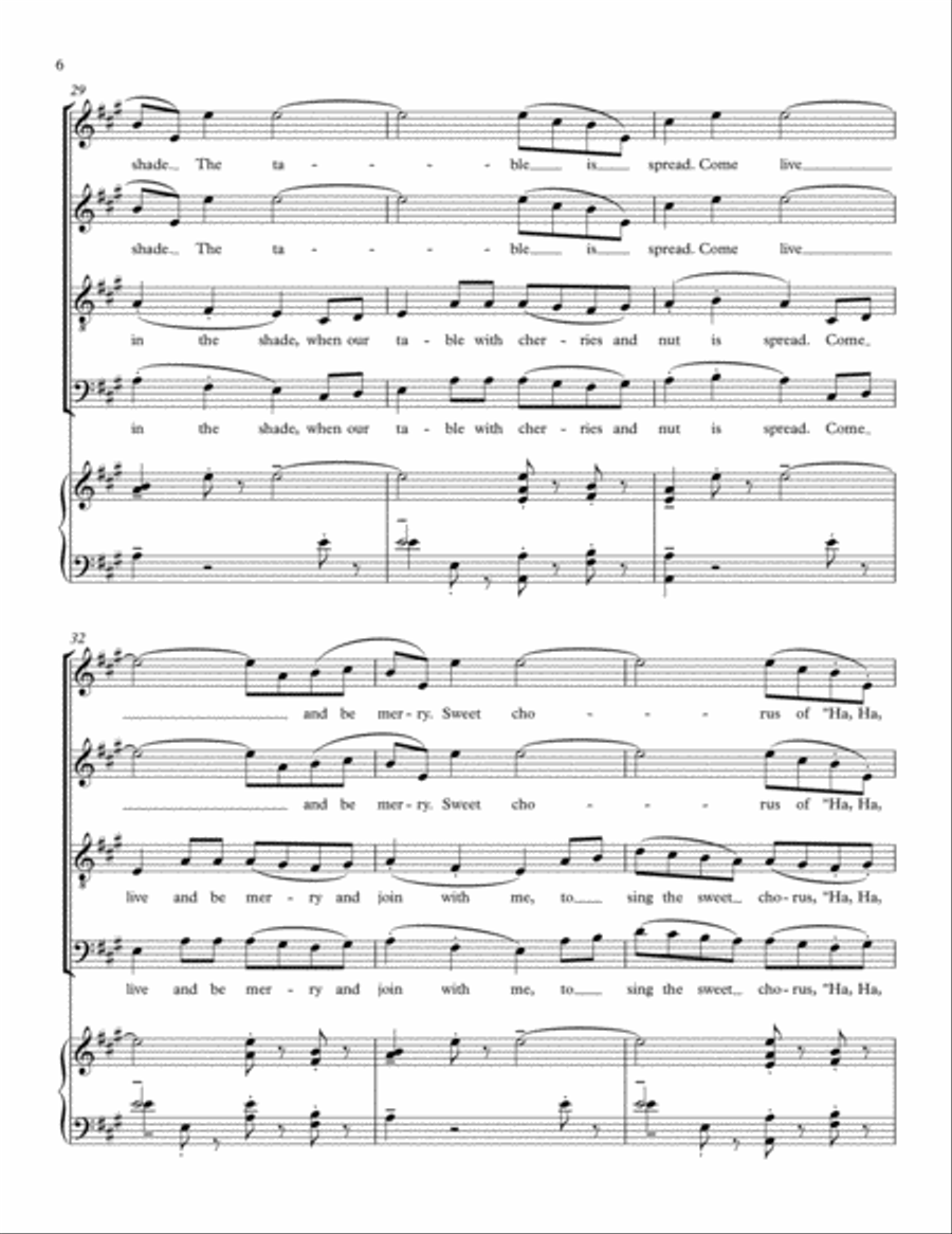 Three Songs of William Blake (Piano reduction) 4-Part scores gallery preview page 6