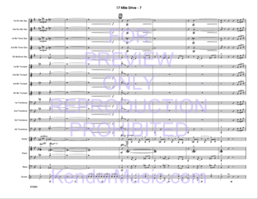 17 Mile Drive 17 Mile Drive Jazz Ensemble scores gallery preview page 8