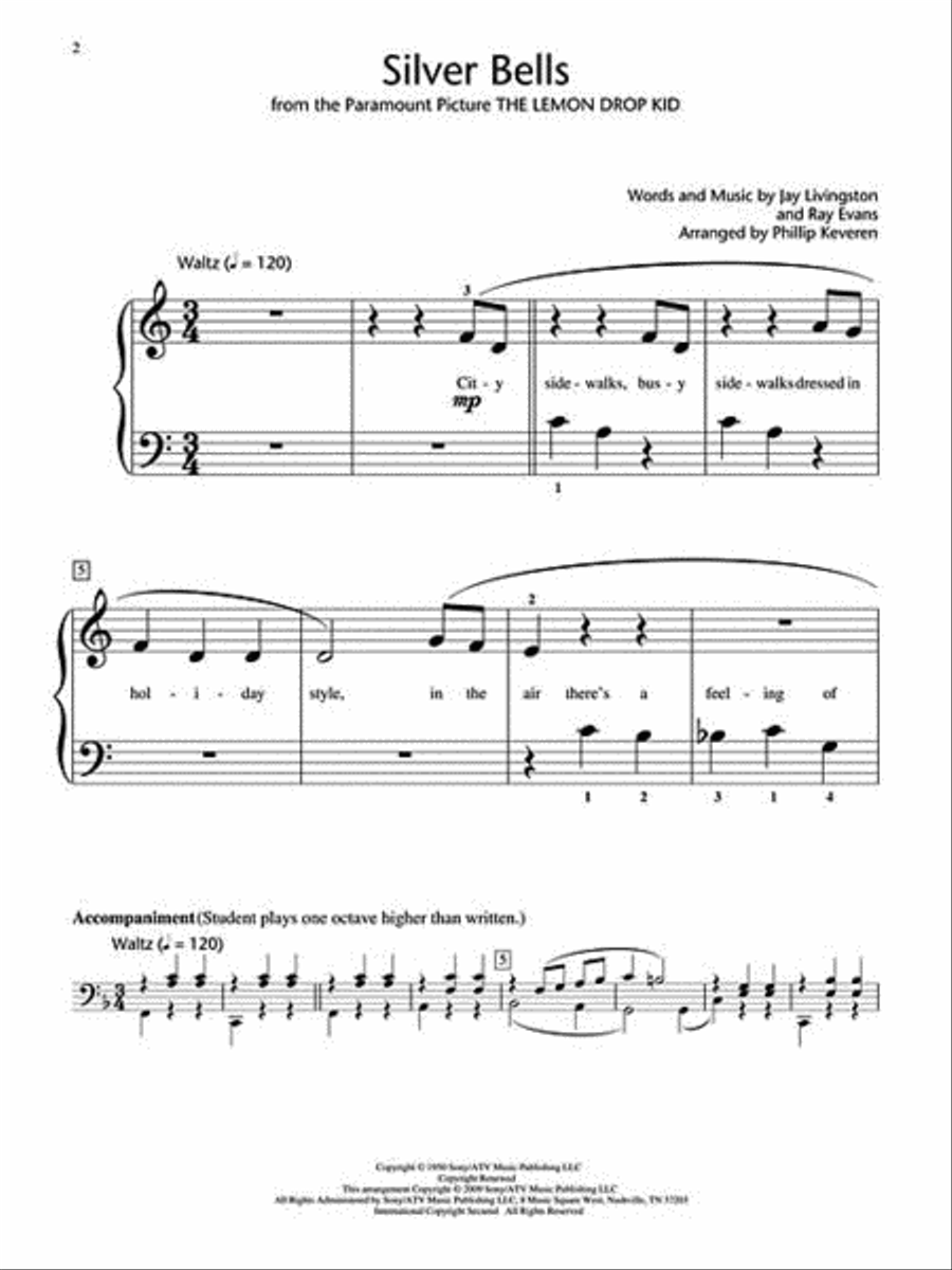 Silver Bells Piano Method scores gallery preview page 2