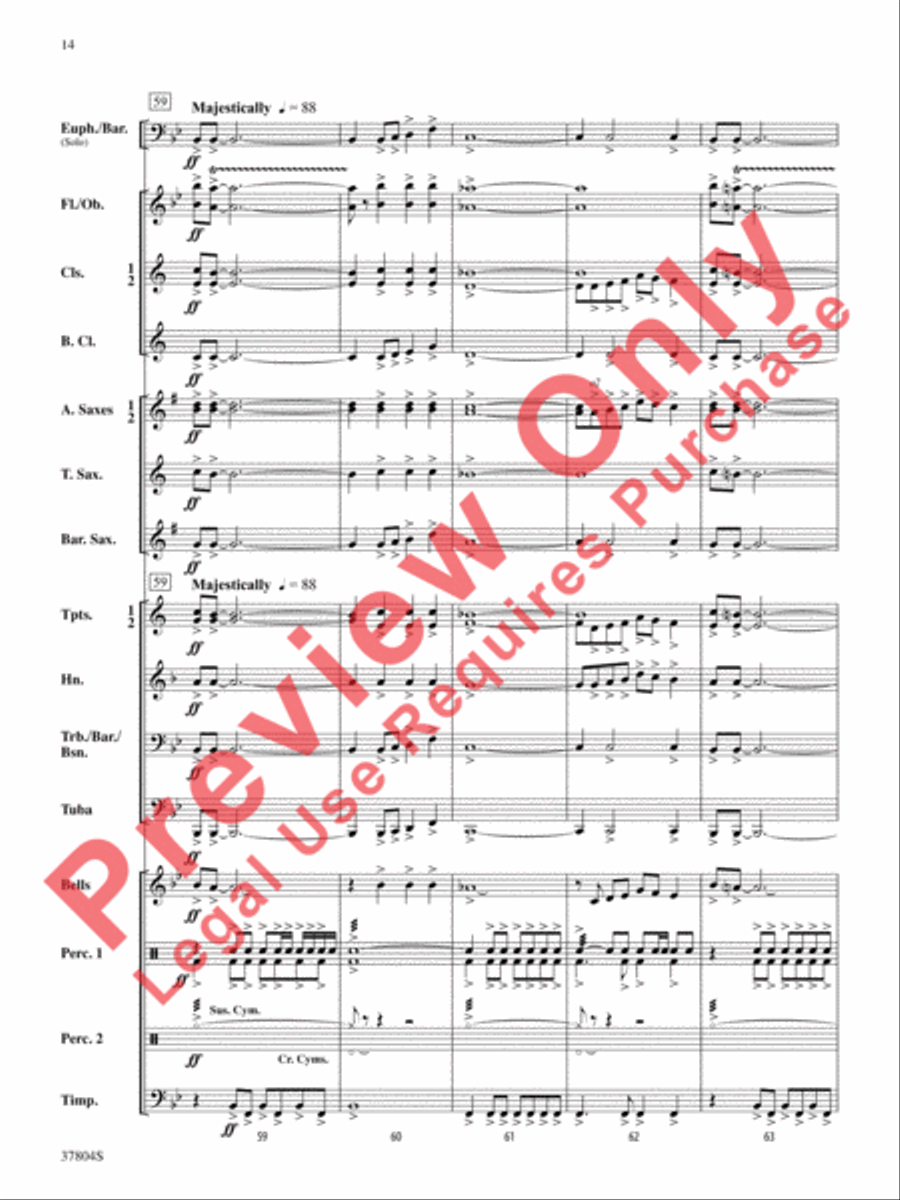 UFO UFO Concert Band scores gallery preview page 15