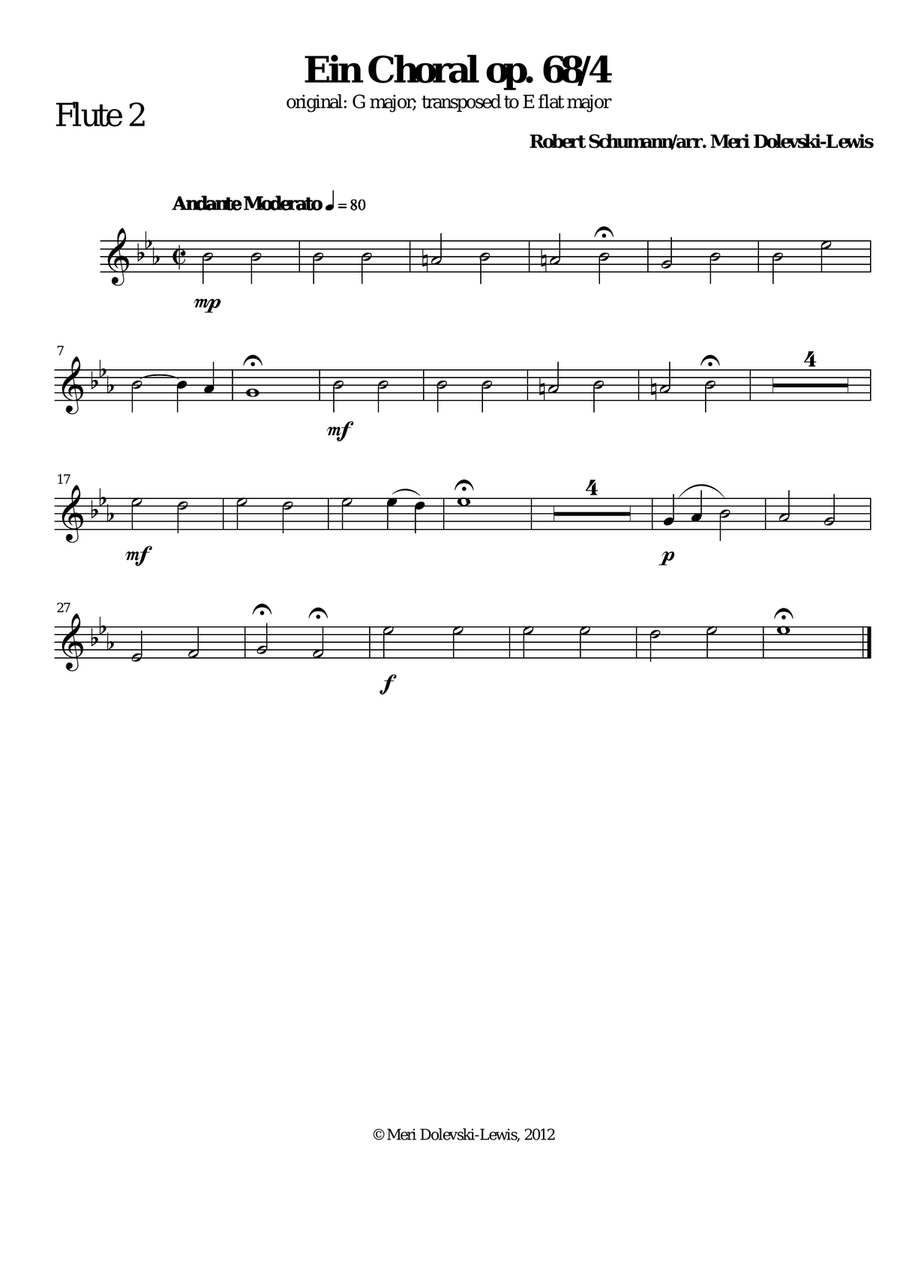 Ein Choral op. 68 no. 4: for mixed woodwind ensemble Choir scores gallery preview page 5