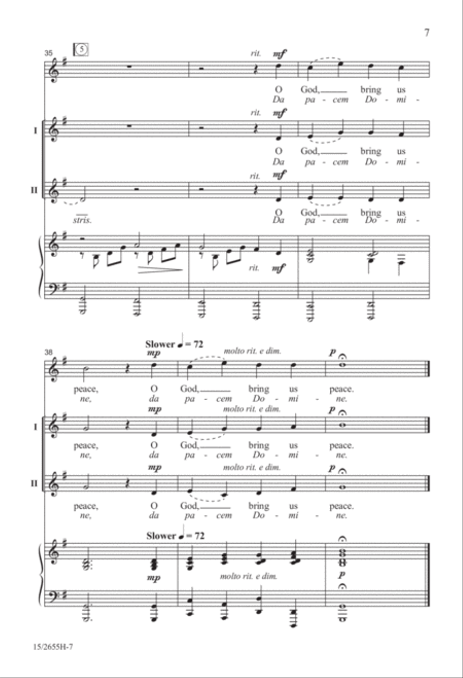 Bring Us Peace Bring Us Peace A Cappella scores gallery preview page 8